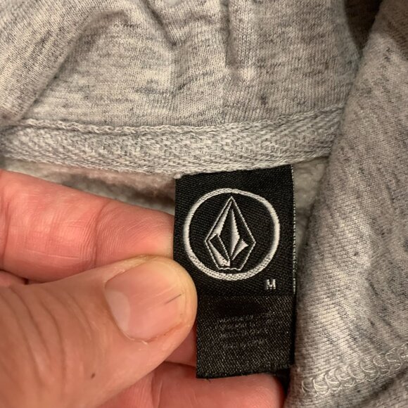 Volcom Stone Logo Hoodie Gray Size Medium Pullover Sweatshirt. - Picture 3 of 8